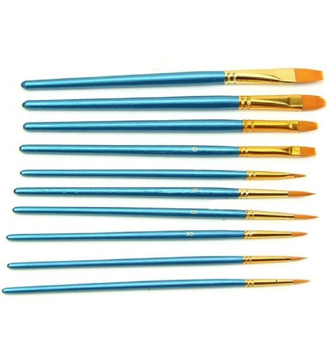 Mikey Store Set of Art Paint Brush Set for Watercolor Professional Paint Brushes Watercolor Oil Acrylic Painting... N5