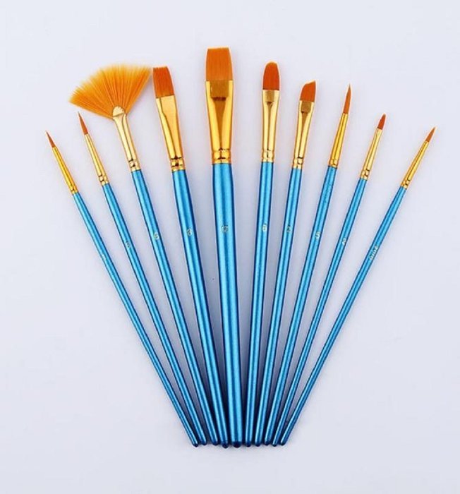 Mikey Store Set of Art Paint Brush Set for Watercolor Professional Paint Brushes Watercolor Oil Acrylic Painting... N8