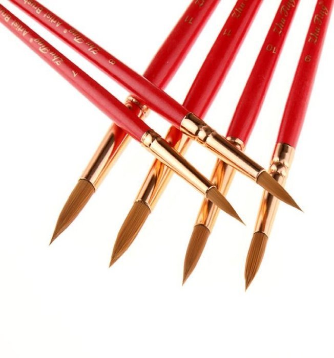Mikey Store Set of Art Paint Brush Set for Watercolor Professional Paint Brushes Watercolor Oil Acrylic Painting... N13