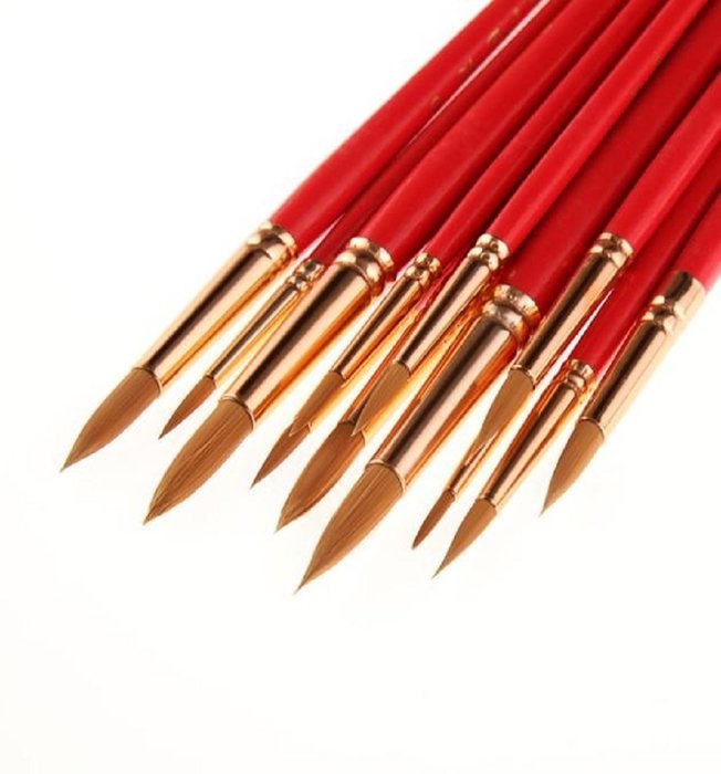 Mikey Store Set of Art Paint Brush Set for Watercolor Professional Paint Brushes Watercolor Oil Acrylic Painting... N14