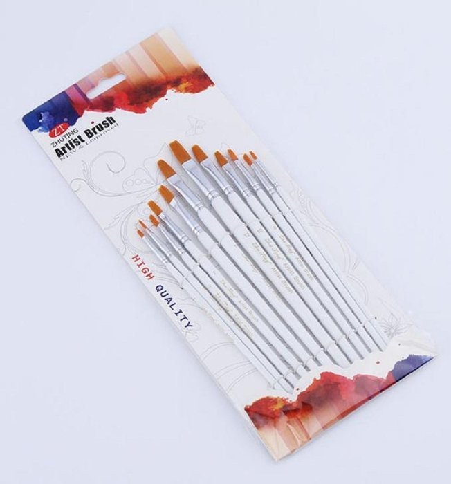 Mikey Store Set of Art Paint Brush Set for Watercolor Professional Paint Brushes Watercolor Oil Acrylic Painting... N29