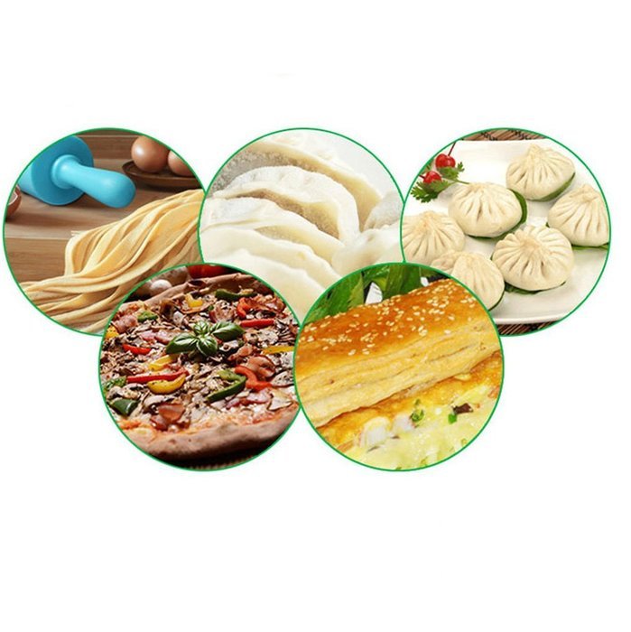 Kuke Silicone Rolling Pin with Wood Handles Professional Non-stick Home Marble Rolling Pin Small Gourmet Rolling... N4