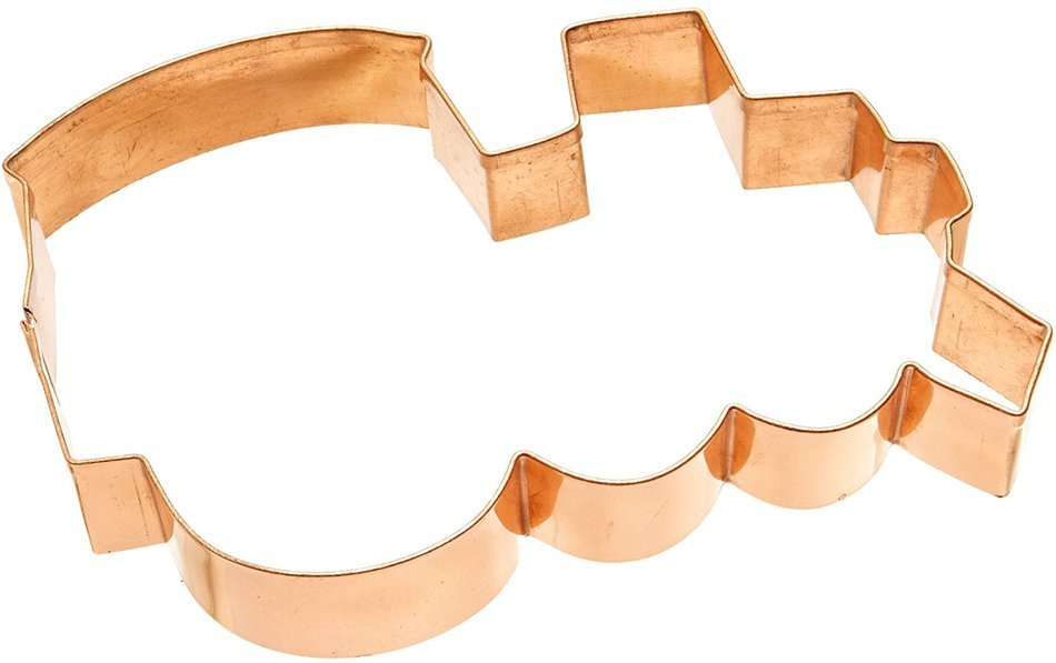 Old River Road Airplane Shape Cookie Cutter, Copper N5