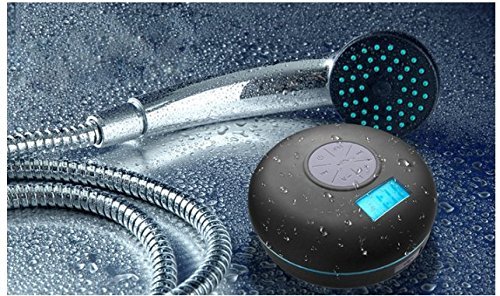 IPX7 Waterproof Bluetooth Speaker with LCD Display, NFC, FM Radio and Subwoofer Effect