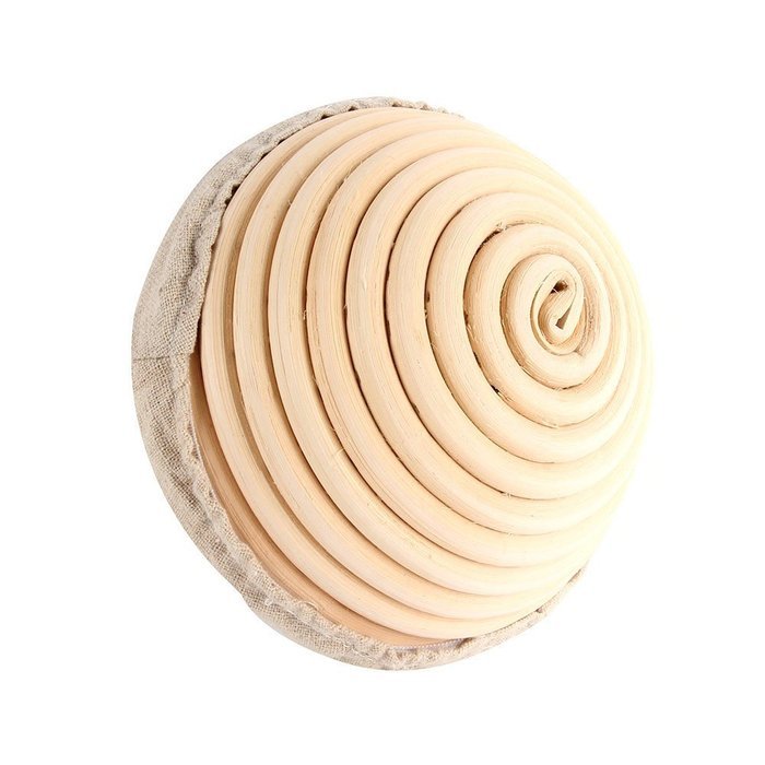 Mercu Round Banneton Brotform Bread Proofing Proving Handmade Rattan Basket N4