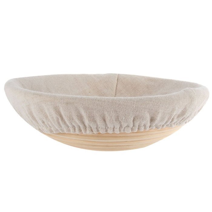Mercu Round Banneton Brotform Bread Proofing Proving Handmade Rattan Basket N5