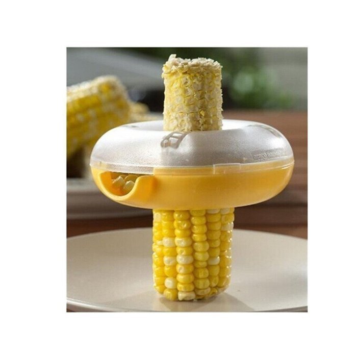 HAKSEN Round Corn Cutter/Corn Kerneler,Yellow N2