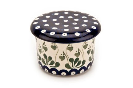 Polish Pottery Alyce French Butter Dish