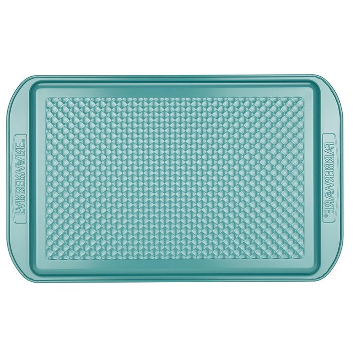 Farberware PureCook Hybrid Ceramic Nonstick Bakeware Baking Sheet and Cookie Pan, 11" x 17" - Aqua N3
