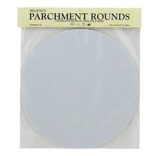 10&rdquo; Round Pre-Cut Parchment Paper Liners - 24/Pack