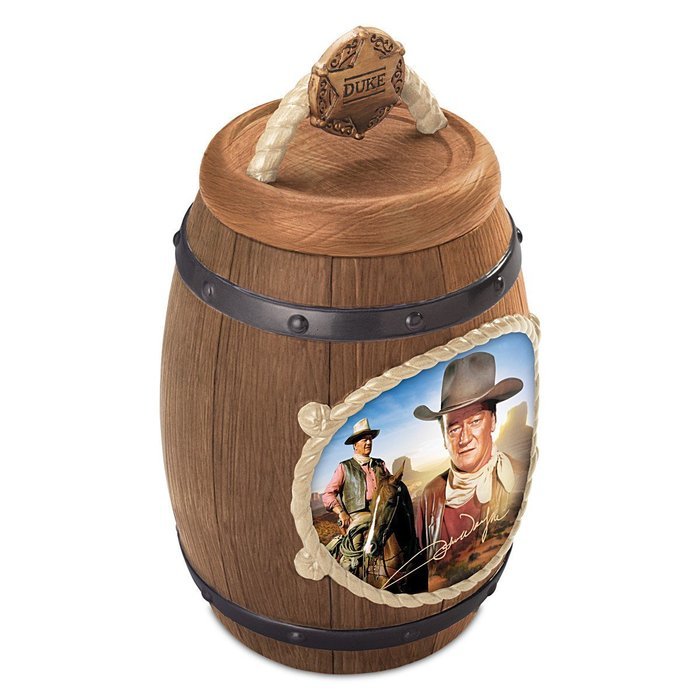 John Wayne One Tough Cookie Cookie Jar with FREE Recipe and Cookie Cutter by The Bradford Exchange N4