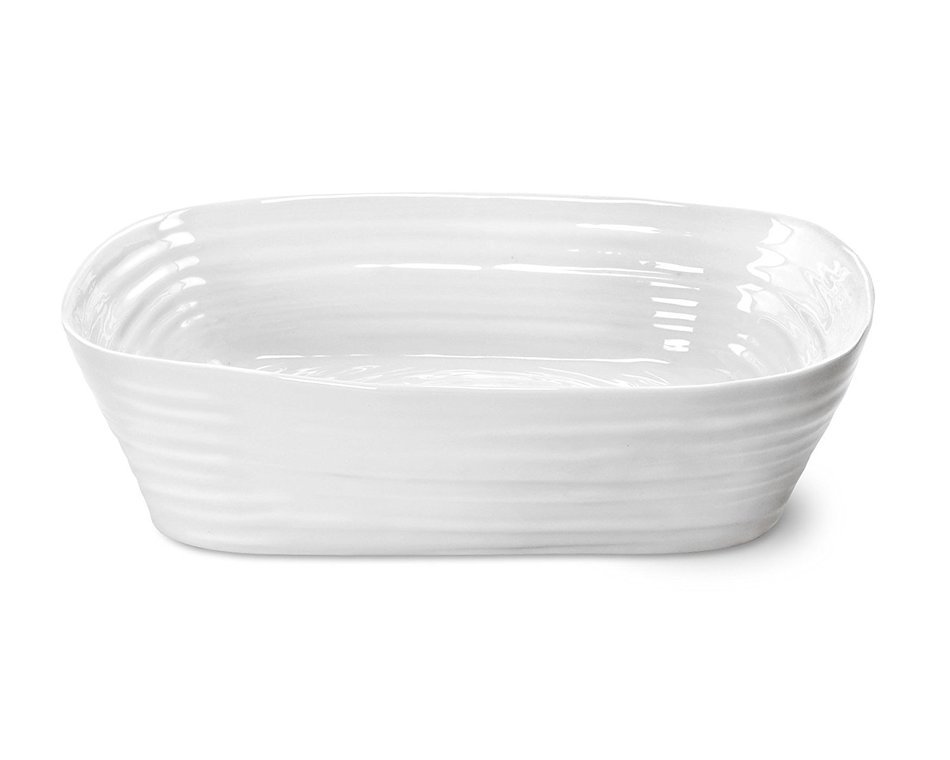 Portmeirion Sophie Conran White Rectangular Roasting Dish, ( Lasagna Baker)