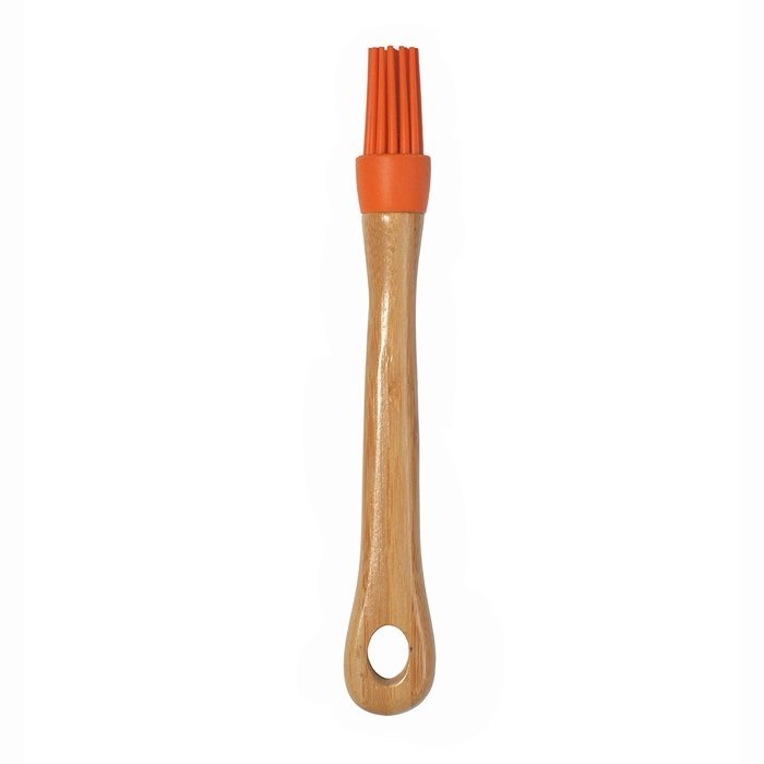 Lipper International 8509G Silicone Pastry Brush with Bamboo Handle, Light Green N2