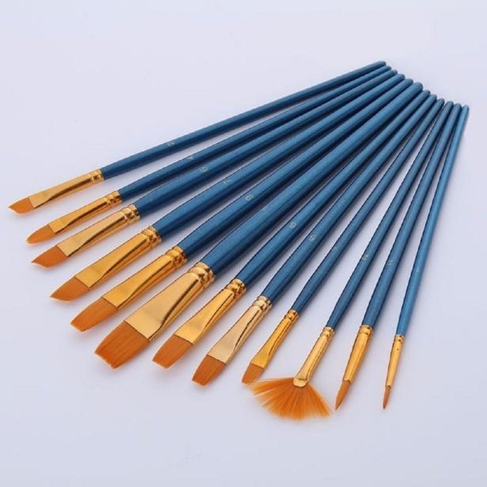 Mikey Store 5pcs Art Paint Brush Set for Watercolor Professional Paint Brushes Watercolor Oil Acrylic Painting... N15