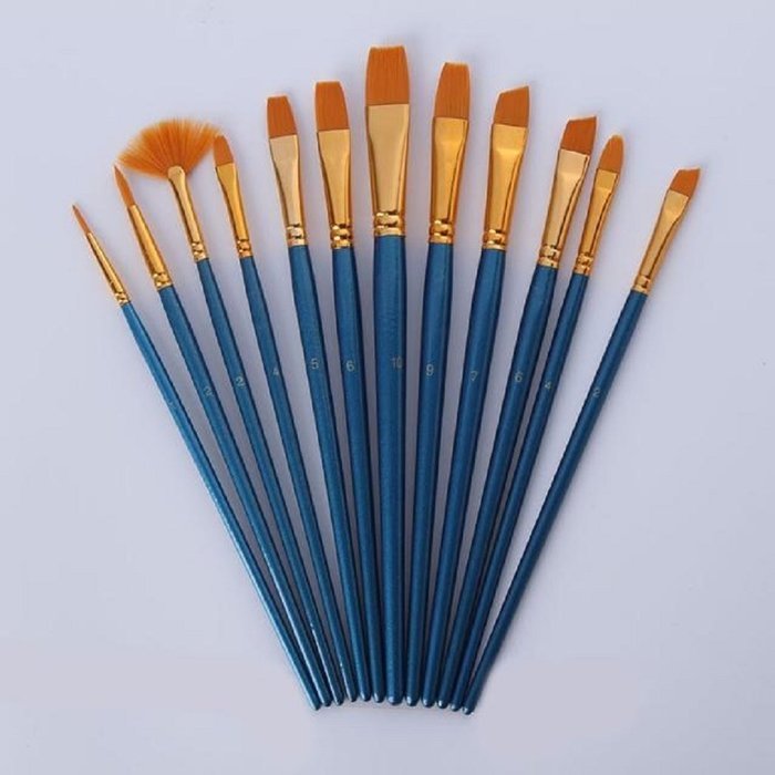 Mikey Store 5pcs Art Paint Brush Set for Watercolor Professional Paint Brushes Watercolor Oil Acrylic Painting... N16