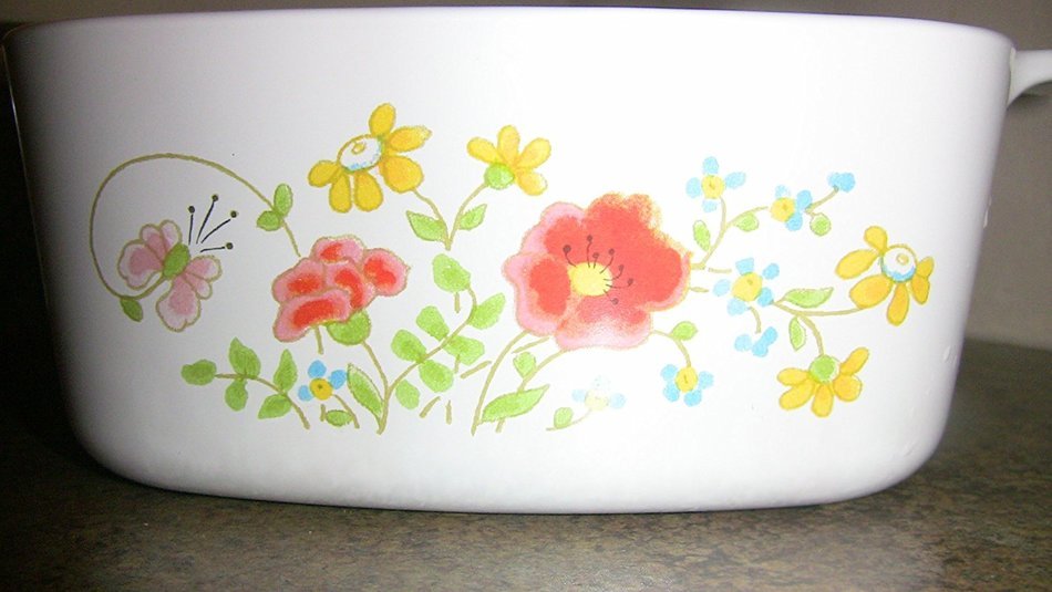 Corning Ware Wild Flowers 1.5 Liter Casserole Dish A-1-1/2-B Corning Ware 1.5 Liter Baking Dish N6