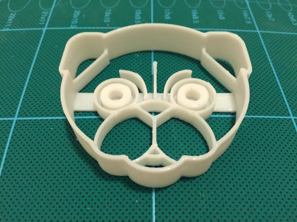 Atomade Cute Dog Puppy Pug Cookie Cutter, White (2.5 Inches) N5