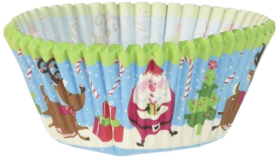Wilton Santa Baking Cups, 75-Count