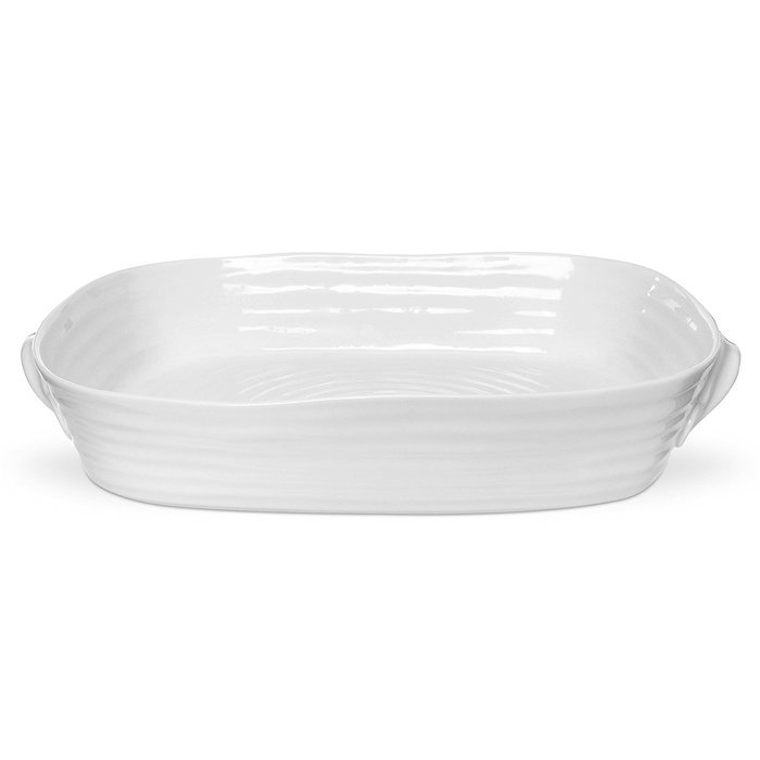 Portmeirion Sophie Conran White Large Handled Rectangular Roasting Dish
