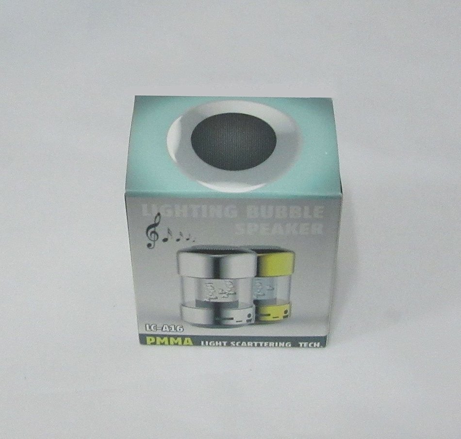 Colorful Lighting Bubble Style MP3 Speaker with FM Radio Function AUX/USB/TF Card Song Play Function (Blue Color) N5