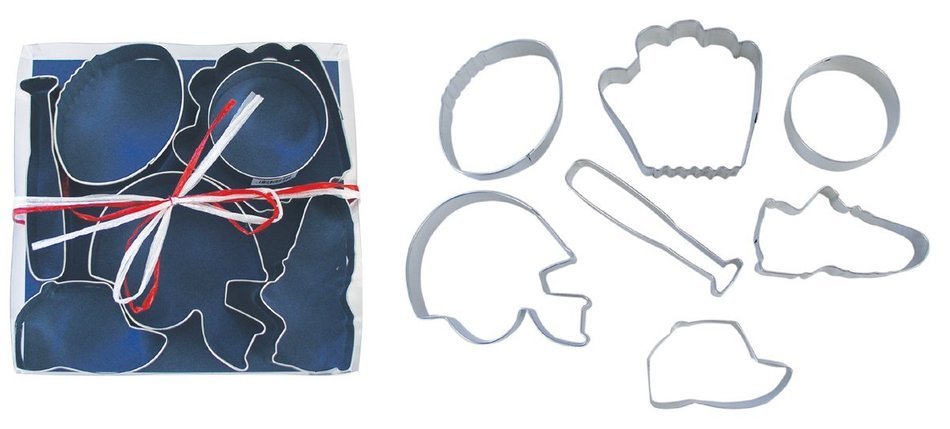 R & M International 1805 7-Piece Cookie Cutters, Sports, Assorted