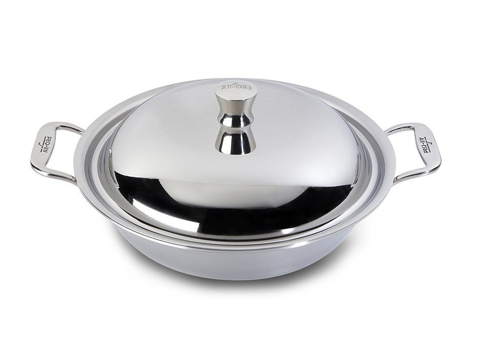 All-Clad 4340 Stainless Steel 4-Quart 40th Anniversary American Casserole P N2