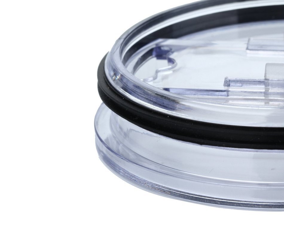 KOBWA Spill and Splash Resistant Lid with Slider Closure for Yeti Rambler, RTIC Tumblers 30 Oz. Tumblers Replacement... N8