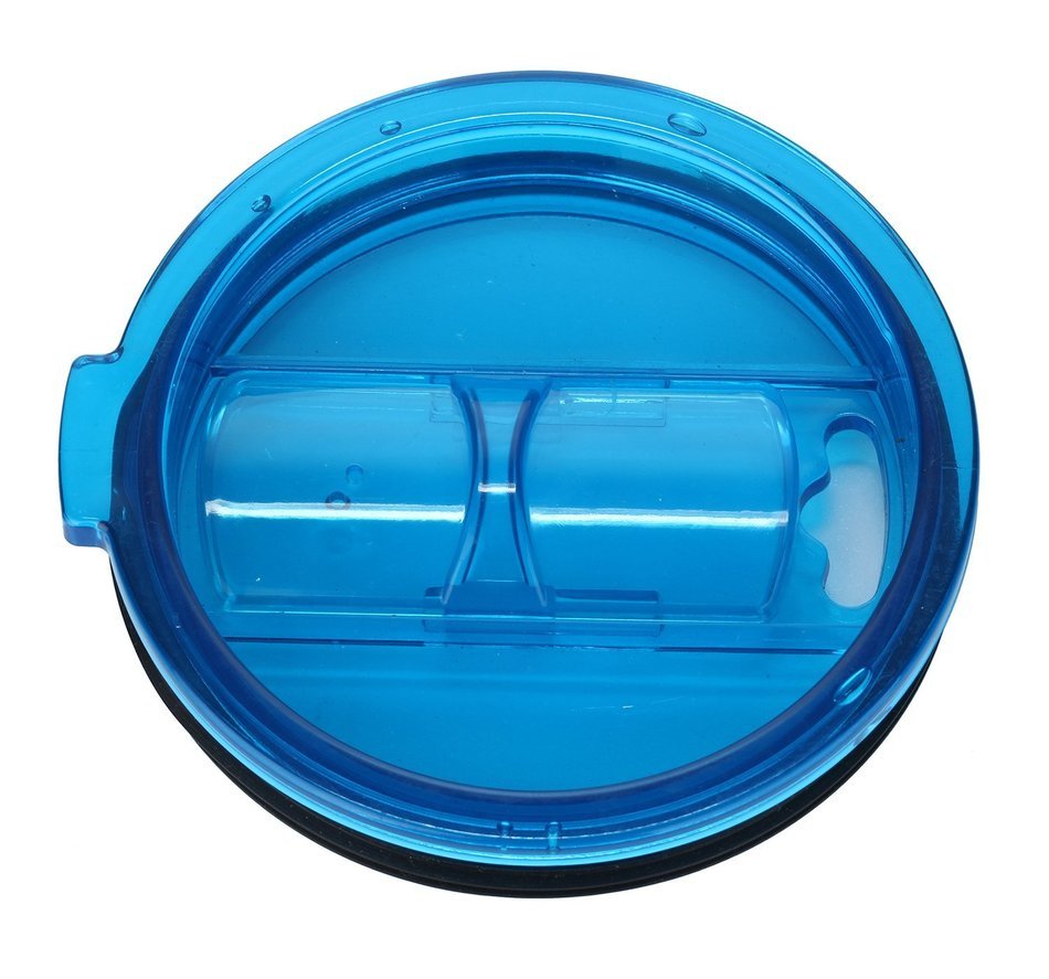 KOBWA Spill and Splash Resistant Lid with Slider Closure for Yeti Rambler, RTIC Tumblers 30 Oz. Tumblers Replacement... N18