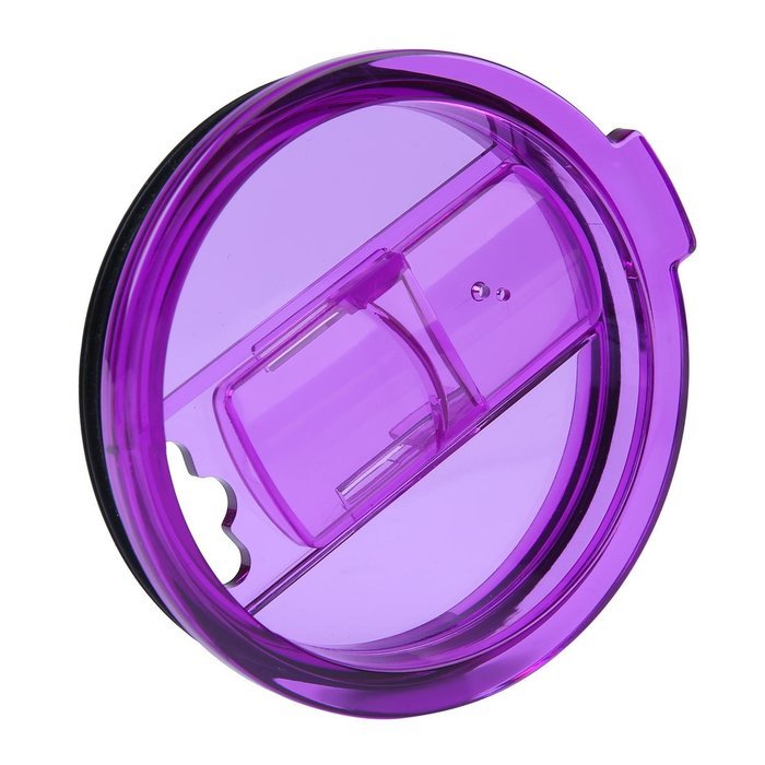 KOBWA Spill and Splash Resistant Lid with Slider Closure for Yeti Rambler, RTIC Tumblers 30 Oz. Tumblers Replacement... N27