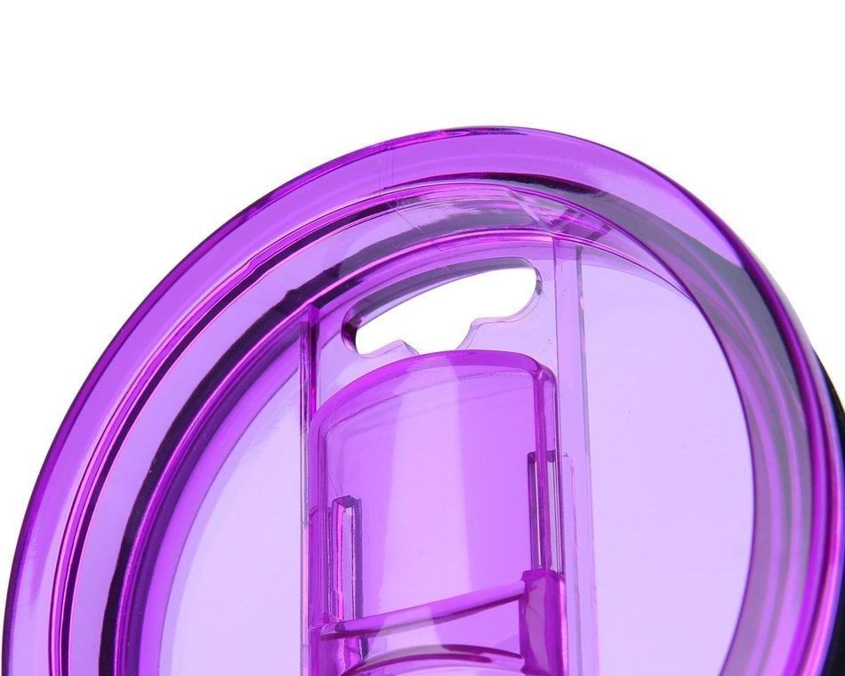 KOBWA Spill and Splash Resistant Lid with Slider Closure for Yeti Rambler, RTIC Tumblers 30 Oz. Tumblers Replacement... N28