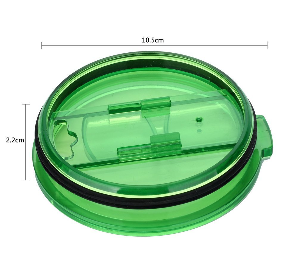KOBWA Spill and Splash Resistant Lid with Slider Closure for Yeti Rambler, RTIC Tumblers 30 Oz. Tumblers Replacement... N38