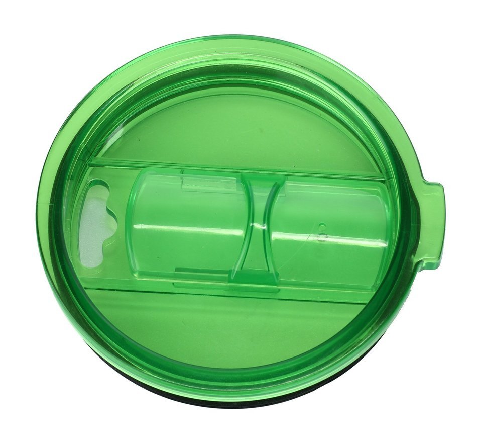KOBWA Spill and Splash Resistant Lid with Slider Closure for Yeti Rambler, RTIC Tumblers 30 Oz. Tumblers Replacement... N39