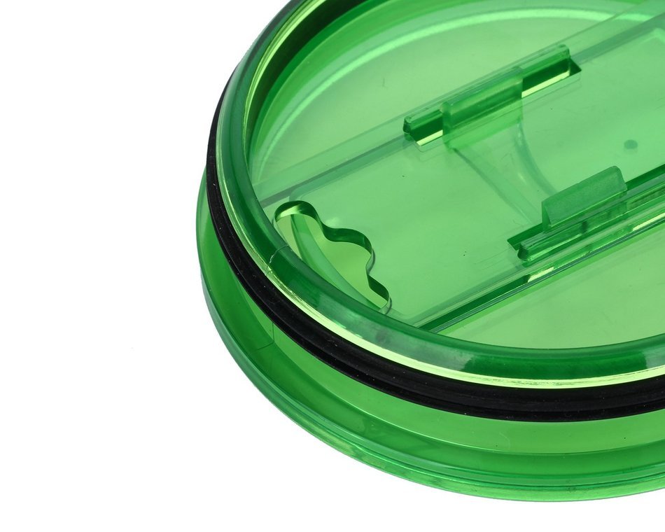 KOBWA Spill and Splash Resistant Lid with Slider Closure for Yeti Rambler, RTIC Tumblers 30 Oz. Tumblers Replacement... N42