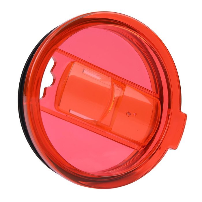 KOBWA Spill and Splash Resistant Lid with Slider Closure for Yeti Rambler, RTIC Tumblers 30 Oz. Tumblers Replacement... N56