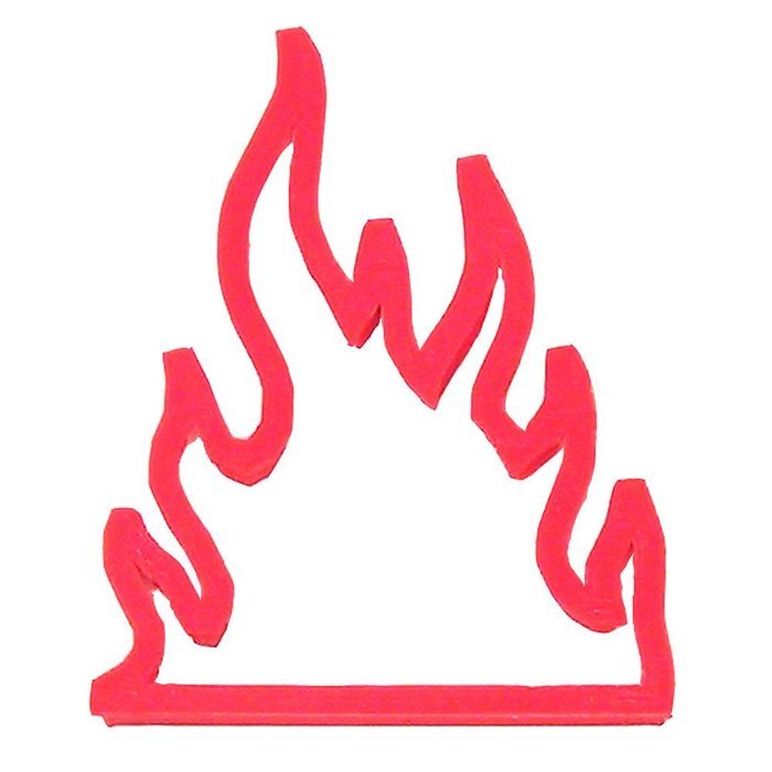 Fire Flames Plast-Clusive Cookie Cutter 3.6" PC0199