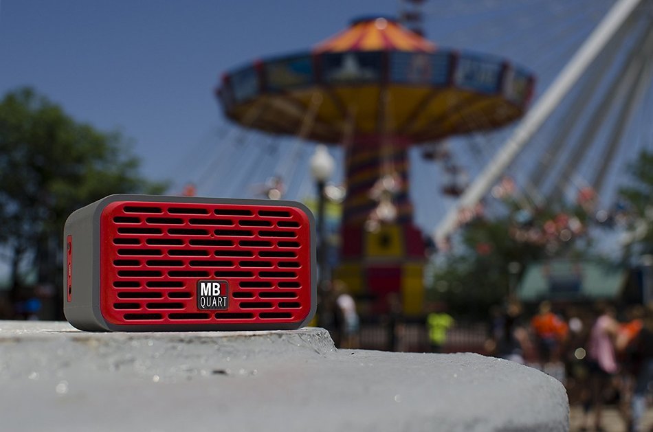 MBQUART QUBTwo Dual Driver Wireless Bluetooth Speaker (Red) N8
