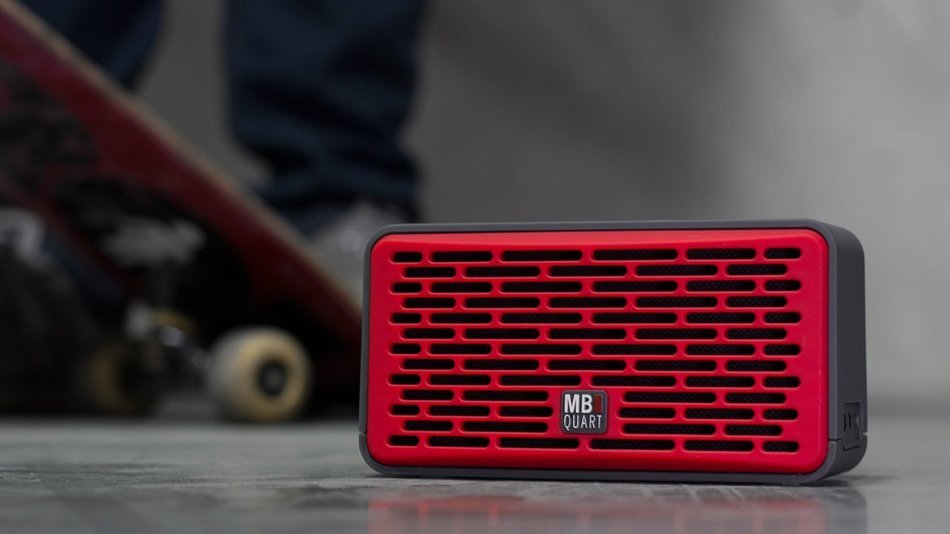 MBQUART QUBTwo Dual Driver Wireless Bluetooth Speaker (Red) N44