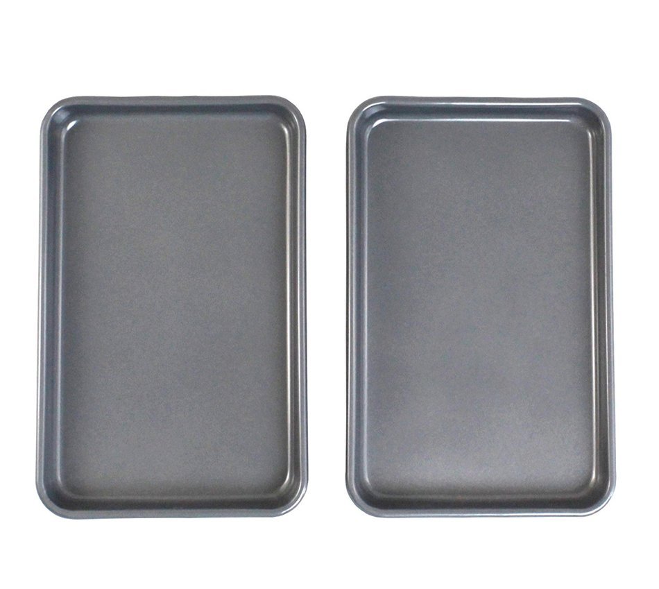 WILTON Mini 8 x 5-Inch Cookie Pans 2-Pack