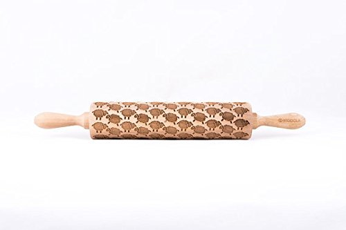 STODOLA Sheep - Engraved rolling pin for Embossed cookies 16.9-inch N2
