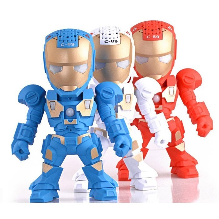 Kogear C89 ironman Portable Bluetooth Speaker by Smartphone - Blue N6