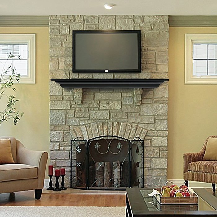 Pearl Mantels Crestwood Transitional Fireplace Mantel Shelf N7