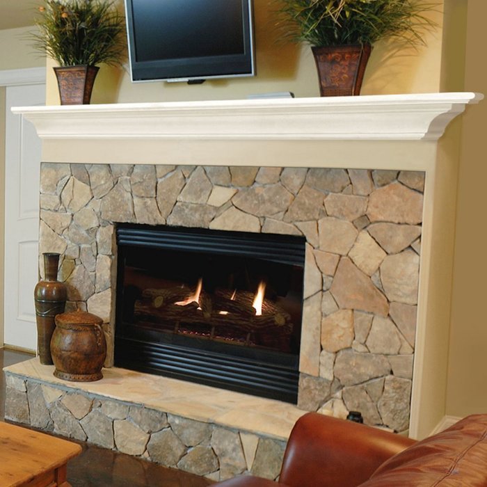 Pearl Mantels Crestwood Transitional Fireplace Mantel Shelf N17