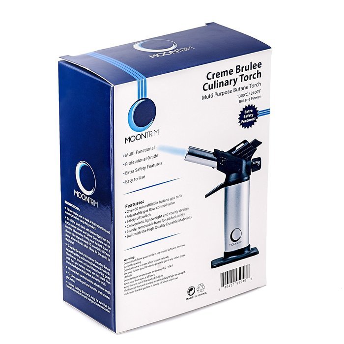 Creme Brulee Kitchen Torch - Best Home and Professional Chef Culinary Torch - With Specially Designed SAFETY Lock... N4
