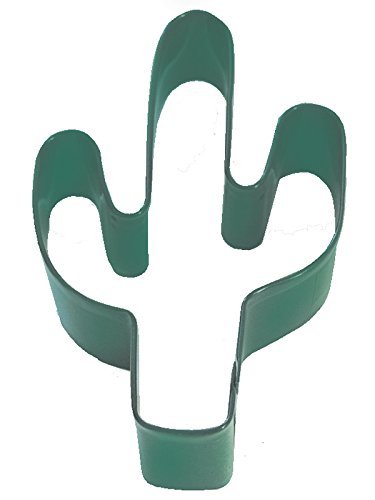 R&M Cactus 4" Cookie Cutter Green With Brightly Colored, Durable, Baked-on Polyresin Finish