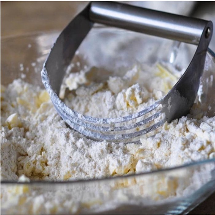 Estone&reg; Stainless Steel Pastry Dough Cutter Blender Mixer Whisk Baking Kitchen Craft N9