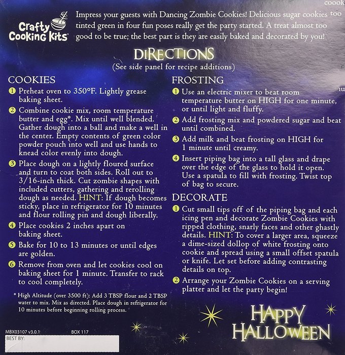 Brand Castle Zombie Dance Party Cookie Kit N2