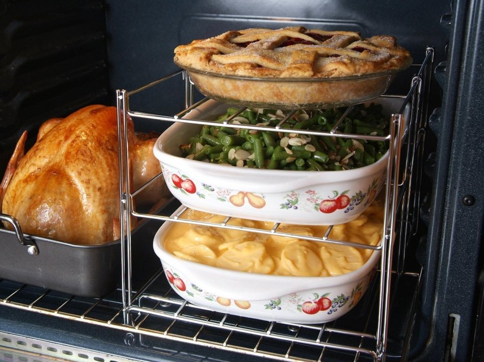 KOVOT 3-Tier Collapsible Oven Rack - Maximizes Cooking Space In Your Oven