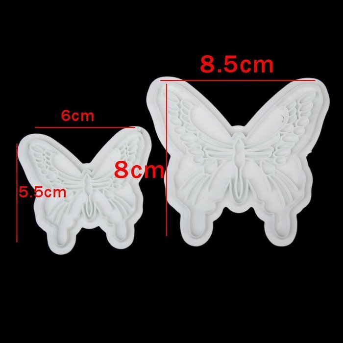 1 X Cake Fondant Decorating Sugarcraft Cookie Plunger Cutters Butterfly Mold N9