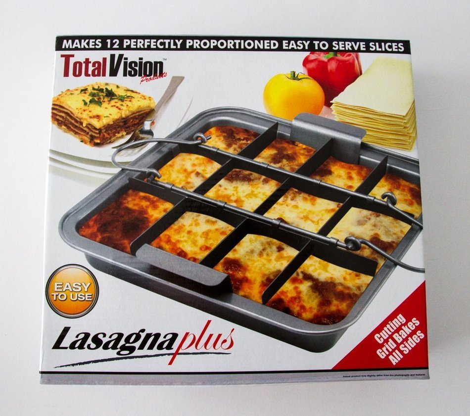 LASAGNA PLUS - Lasagna Plus makes 12 Perfectly proportioned easy to serve slices