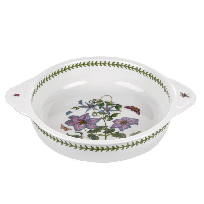 Portmeirion Botanic Garden Round Baking Dish With Handles